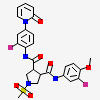 (3r,4r)-1-methanesulfonyl-pyrrolidine-3,4--dicarboxylic Acid 3-[(3-fluoro-4-methoxy-phenyl)-amide] 4-{[2-fluoro-4-(2-oxo-2h-pyridin-1-yl)-phenyl]-amide}