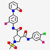 (3r,4r)-1-methanesulfonyl-pyrrolidine-3,4-dicarboxylic Acid 3-[(4-chloro-3-fluoro-phenyl)-amide] 4-{[2-fluoro-4-(2-oxo-2h-pyridin-1-yl)-phenyl]-amide}