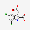 3-(carboxymethyl)-5,7-dichloro-1H-indole-2-carboxylic acid