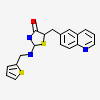 (5Z)-5-(quinolin-6-ylmethylidene)-2-[(thiophen-2-ylmethyl)amino]-1,3-thiazol-4(5H)-one