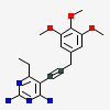 6-ethyl-5-[3-(3,4,5-trimethoxyphenyl)prop-1-yn-1-yl]pyrimidine-2,4-diamine