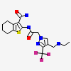 2-[({4-[(Ethylamino)methyl]-3-(Trifluoromethyl)-1h-Pyrazol-1-Yl}acetyl)amino]-4,5,6,7-Tetrahydro-1-Benzothiophene-3-Carboxamide