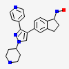 (1E)-5-(1-piperidin-4-yl-3-pyridin-4-yl-1H-pyrazol-4-yl)-2,3-dihydro-1H-inden-1-one oxime