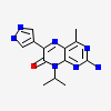 2-amino-4-methyl-8-(1-methylethyl)-6-(1H-pyrazol-4-yl)pteridin-7(8H)-one