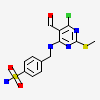 4-({[6-chloro-5-formyl-2-(methylsulfanyl)pyrimidin-4-yl]amino}methyl)benzenesulfonamide