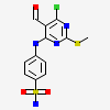 4-{[6-chloro-5-formyl-2-(methylsulfanyl)pyrimidin-4-yl]amino}benzenesulfonamide
