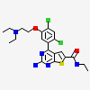 2-amino-4-{2,4-dichloro-5-[2-(diethylamino)ethoxy]phenyl}-N-ethylthieno[2,3-d]pyrimidine-6-carboxamide