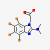 [4,5,6,7-tetrabromo-2-(dimethylamino)-1H-benzimidazol-1-yl]acetic acid