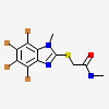 N-methyl-2-[(4,5,6,7-tetrabromo-1-methyl-1H-benzimidazol-2-yl)sulfanyl]acetamide