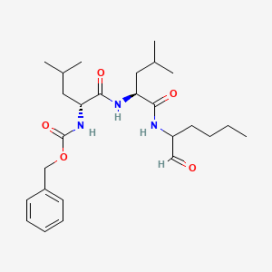 [Z-Leu-Leu-Nle-H (XA22.001 inhibitor) structure ]