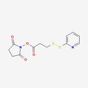 Propanoic acid, 3-(2-pyridinyldithio)-, 2,5-dioxo-1-pyrrolidinyl ester