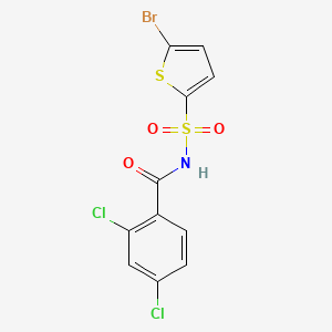 Benzamide,N-[(5-bromo-2-thienyl)sulfonyl]-2,4-dichloro-