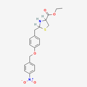 	2-[[4-[(4-Nitrophenyl)methoxy]phenyl]methyl]-4-thiazolidinecarboxylic acid ethyl ester