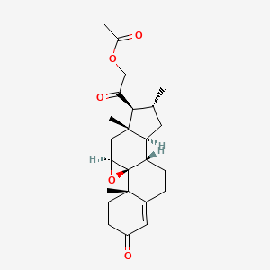 9beta,11beta-Epoxy-21-hydroxy-16alpha-methylpregna-1,4-diene-3,20-dione  21-acetate | C24H30O5 | CID 104076 - PubChem