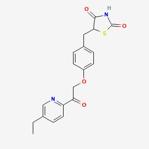 5-[[4-[2-(5-ethyl-2-pyridinyl)-2-oxoethoxy]phenyl]methyl]-2,4-thiazolidinedione