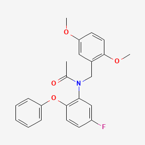 N-[(2,5-Dimethoxyphenyl)methyl]-N-(5-fluoro-2-phenoxyphenyl)acetamide