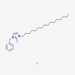 	1-hexadecyl-2-methyl-3-(phenylmethyl)-1H-imidazolium-iodide