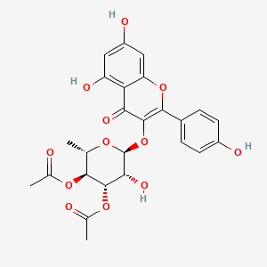 2-(4-Hydroxyphenyl)-3-(3-O,4-O-diacetyl-α-L-rhamnopyranosyloxy)-5,7-dihydroxy-4H-1-benzopyran-4-one