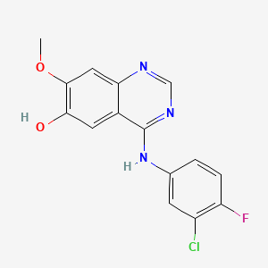 6-Quinazolinol, 4-[(3-chloro-4-fluorophenyl)amino]-7-methoxy-