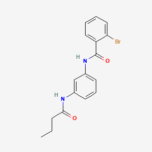 Benzamide,2-bromo-N-[3-[(1-oxobutyl)amino]phenyl]-