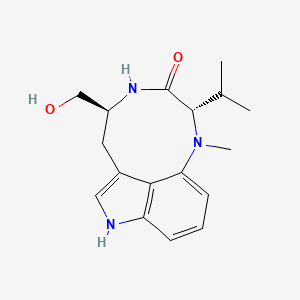 3H-Pyrrolo[4,3,2-gh]-1,4-benzodiazonin-3-one, 1,2,4,5,6,8-hexahydro-5-(hydroxymethyl)-1-methyl-2-(1-methylethyl)-, (2S,5S)-
