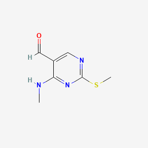 4-(Methylamino)-2-(methylthio)pyrimidine-5-carbaldehyde