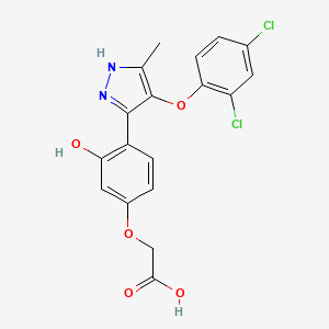 2-[4-[4-(2,4-dichlorophenoxy)-5-methyl-1H-pyrazol-3-yl]-3 ...