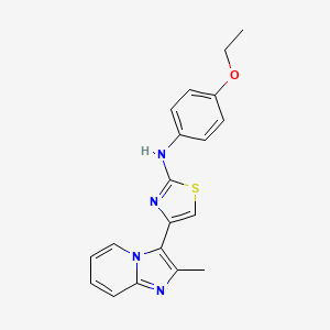 N-(4-Ethoxyphenyl)-4-(2-methylimidazo[1,2-a]pyridin-3-yl)-2-thiazolamine