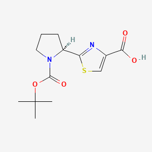 4-Thiazolecarboxylic acid, 2-[(2S)-1-[(1,1-dimethylethoxy)carbonyl]-2-pyrrolidinyl]-