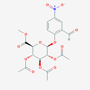 Methyl 1-O-(2-formyl-4-nitrophenyl)-2,3,4-tri-O-acetyl-β-D-glucopyranuronate