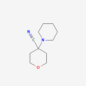 4-(Piperidin-1-yl)tetrahydro-2H-pyran-4-carbonitrile
