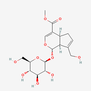 (1S,4aS,7aS)-methyl 7-(hydroxymethyl)-1-((2S,3R,4S,5S,6R)-3,4,5-trihydroxy-6-(hydroxymethyl)-tetrahydro-2H-pyran-2-yloxy)-1,4a,5,7a-tetrahydrocyclopenta[c]pyran-4-carboxylate