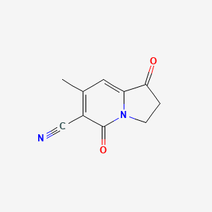 7-Methyl-1,5-dioxo-1,2,3,5-tetrahydroindolizine-6-carbonitrile