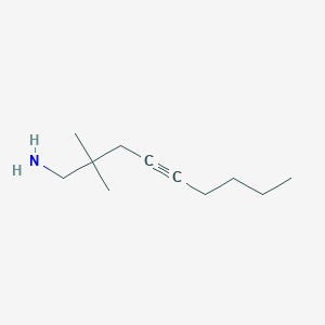 2 2 Dimethyl 4 Nonyne 1 Amine C11h21n Pubchem