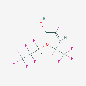 4,5,5,5-Tetrafluoro-4-heptafluoropropoxy-2-iodopent-2-en-1-ol