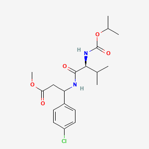 β-Alanine, N-[(1-methylethoxy)carbonyl]-L-valyl-3-(4-chlorophenyl)-, methyl ester