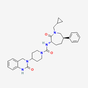 N-((3S,6R)-1-(cyclopropylmethyl)-2-oxo-6-phenylazepan-3-yl)-4-(2