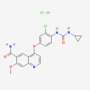 4-[3-Chloro-4-(cyclopropylcarbamoylamino)phenoxy]-7