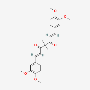 (E,E)-1,7-Bis(3,4-dimethoxyphenyl)-4,4-dimethyl-1,6-heptadiene-3,5-dione Tetramethylcurcumin