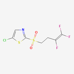 5-Chloro-2-[(3,4,4-trifluorobut-3-en-1-yl)sulfonyl]-1,3-thiazole