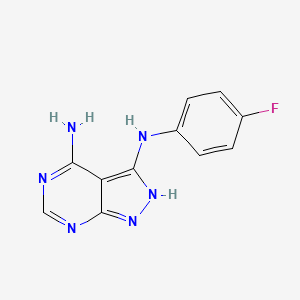 N3-(4-Fluorophenyl)-1H-pyrazolo-[3,4-d]pyrimidine-3,4-diamine