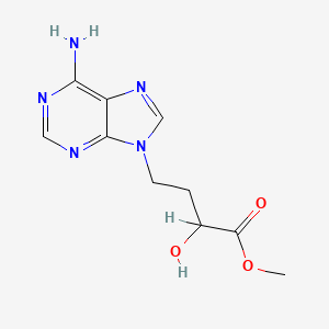 9H-Purine-9-butanoic acid, 6-amino-α-hydroxy-, methyl ester