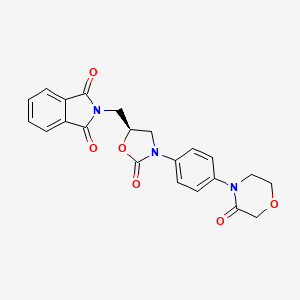 S)-2-((2-Oxo-3-(4-(3-oxomorpholino)phenyl)oxazolidin-5-yl)methyl 
