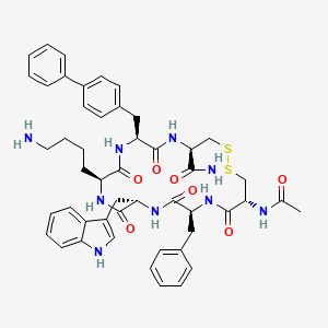 Ac-Cys(1)-Phe-Trp-Lys-Bip-Cys(1)-NH2 | C49H57N9O7S2 | CID 11829080 ...