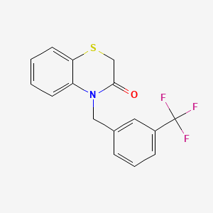 4-[[3-(Trifluoromethyl)phenyl]methyl]-2H-1,4-benzothiazin-3(4H)-one