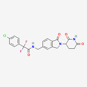 2-(4-Chlorophenyl)-N-[[2-(2,6-dioxopiperidin-3-yl)-1-oxo-3H-isoindol-5-yl]methyl]-2,2-difluoroacetamide.png