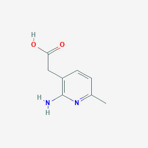 2-Amino-6-methyl-3-pyridineacetic acid | C8H10N2O2 | CID 119009250 ...