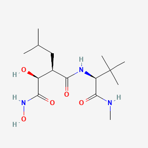 (2S,3R)-N4-[(1S)-2,2-Dimethyl-1-[(methylamino)carbonyl]propyl]-N1,2-dihydroxy-3-(2-methylpropyl)butanediamide