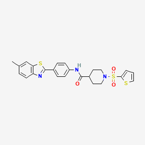 4-Piperidinecarboxamide, N-[4-(6-methyl-2-benzothiazolyl)phenyl]-1-(2-thienylsulfonyl)-