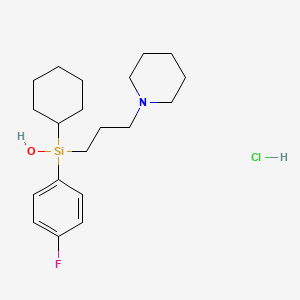 p-Fluorohexahydro-sila-difenidol hydrochloride - PubChem